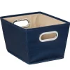 FABRIC STRG BIN NVY 8"