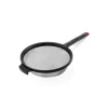 Farberware 13-1/2 in. L Black/Silver Plastic/Stainless Steel Strainer