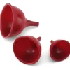 Farberware Red Plastic Funnel Set