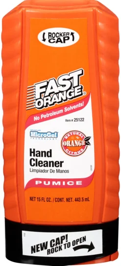 Fast Orange Citrus Scent Pumice Lotion Hand Cleaner 15 oz