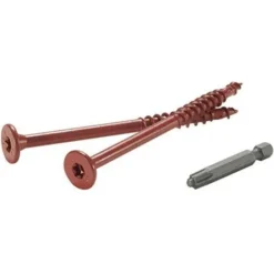 FastenMaster Flatlok Carbon Steel Epoxy Flat Head Coarse Thread #40 Torx Tap Wood Screw