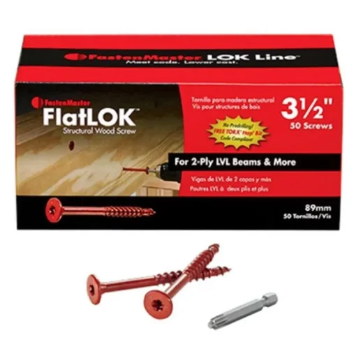 FastenMaster FlatLok No. 14 X 3-1/2 in. L Torx Ttap Epoxy Coarse Wood Screws 50 pk