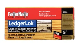 FastenMaster LedgerLok 5 in. L Silver Hex Hex Washer Head Deck Screws 50 pk