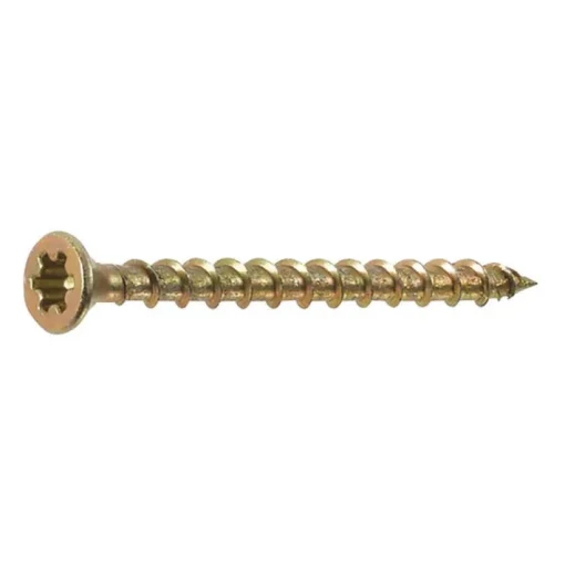 FastenMaster PAMFast No. 8 x 1-3/4 in. L Star Yellow Zinc Collated Subfloor Screws 1000 pk