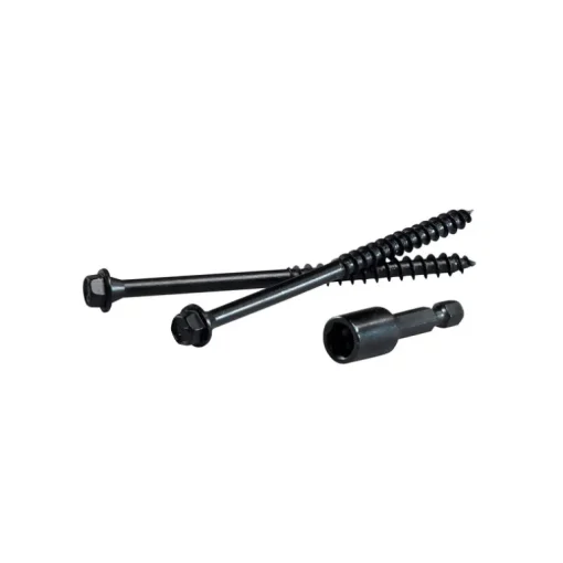 FastenMaster TimberLOK No. 10 X 4 in. L Hex Epoxy Coarse Wood Screws 50 pk