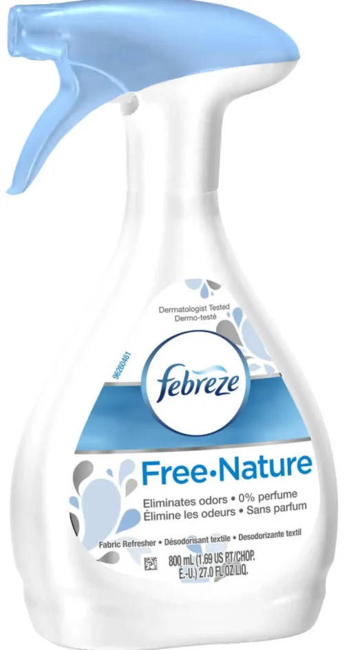Febreze Free Nature Unscented Scent Air Freshener Spray 27 oz Aerosol (Pack of 4)