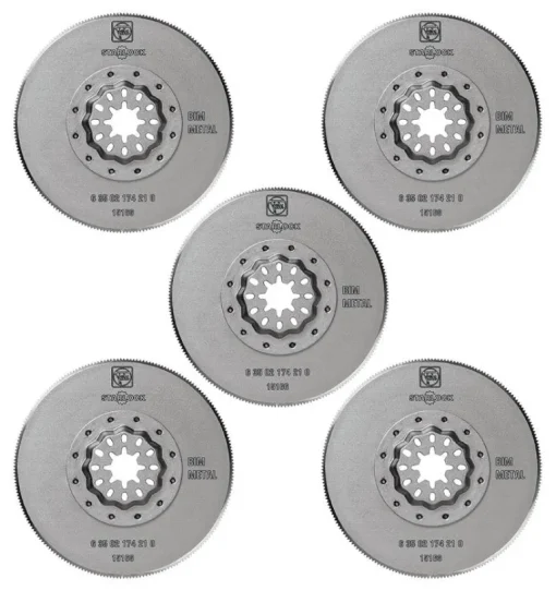 Fein Starlock 3-3/8 in. X 3-3/8 in. L Bi-Metal Saw Blades 5 pk