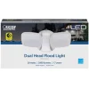 Feit Electric 120 V 28 W 5000K 2000 Lumens Dusk to Dawn Hardwired LED White Security Floodlight