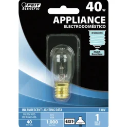 Feit Electric 40 watt T7 Appliance Bulb E17 (Intermediate) Soft White 1 pk