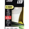 FEIT Electric 16 watts A30 Three Way Bulb LED Bulb 500/1050/1600 lumens Soft White A-Line 30/70/100 Watt Equivalence