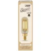 Feit Electric Amber Clear Vintage T8 E12 Candelabra Base LED Bulb 40W 120V 300 lm. 2100K