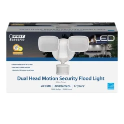 Feit Electric Motion-Sensing Hardwired LED White Security Floodlight