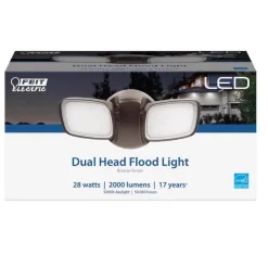 Feit Electric Switch Hardwired LED Bronze Security Floodlight