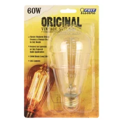 FEIT Electric The Original 60 watts ST19 Vintage Incandescent Bulb E26 (Medium) Soft White 1 pk (Pack of 6)