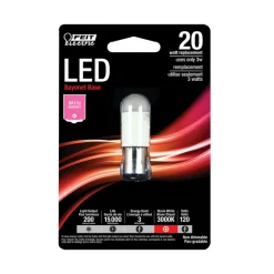Feit Electric Warm White 200 lm. 3000 K 80 CRI T4 BA15d Bayonet LED Bulb 35W Equivalence