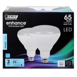 Feit Enhance BR40 E26 (Medium) LED Bulb Daylight 65 Watt Equivalence 2 pk