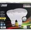 Feit Enhance BR40 E26 (Medium) LED Bulb Soft White 65 Watt Equivalence 2 pk