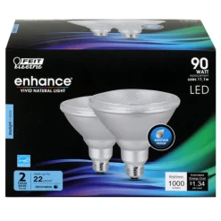 Feit Enhance PAR38 E26 (Medium) LED Bulb Daylight 90 Watt Equivalence 2 pk