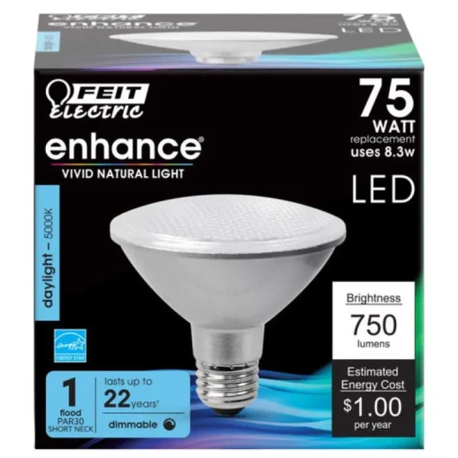 Feit Enhance PAR30 E26 (Medium) LED Bulb Daylight 75 Watt Equivalence 1 pk