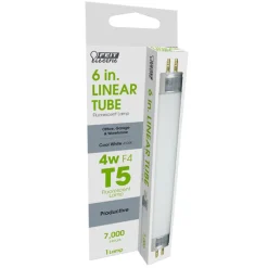 Feit Legacy Bulbs 4 W T5 0.63 in. D X 6 in. L Fluorescent Bulb Cool White Linear 4100 K 1 pk