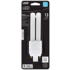 Feit Linear PL GX23-2 LED Bulb Cool White 13 Watt Equivalence 1 pk