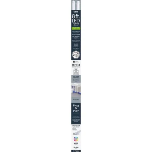 Feit Linear T8/T12 Cool White 93.4 in. 1-Pin Linear LED Tube Light Bulb 42 Watt Equivalence 1 pk