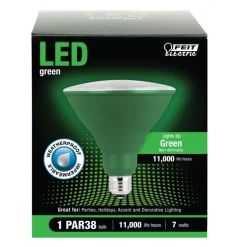 Feit PAR38 E26 (Medium) LED Bulb Green 120 Watt Equivalence 1 pk
