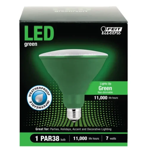Feit PAR38 E26 (Medium) LED Bulb Green 120 Watt Equivalence 1 pk