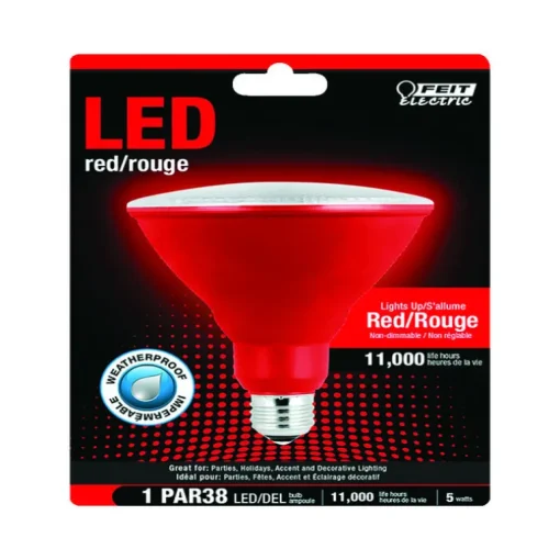 Feit PAR38 E26 (Medium) LED Bulb Red 120 Watt Equivalence 1 pk
