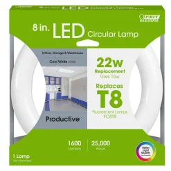 Feit Plug & Play T9 Cool White 8 in. G10Q Circular LED Bulb 22 Watt Equivalence 1 pk