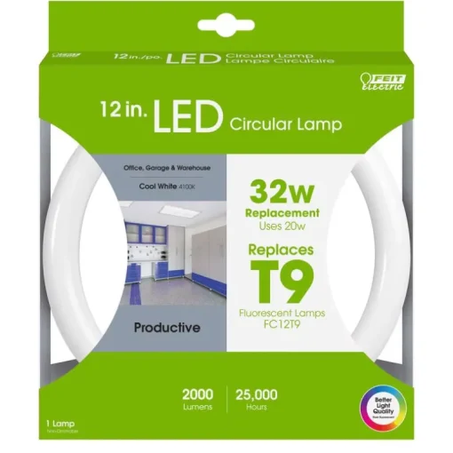 Feit Plug & Play T9 Cool White 12 in. G10Q Circular LED Bulb 32 Watt Equivalence 1 pk