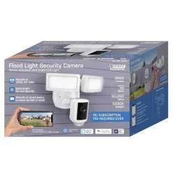 Feit Smart Home Motion-Sensing Hardwired LED White Smart-Enabled Security Floodlight