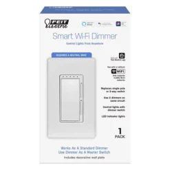 Feit Smart Home White 150 W Toggle Smart-Enabled Dimmer Switch 1 pk