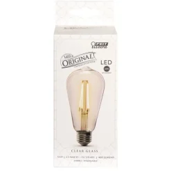 Feit ST19 E26 (Medium) LED Bulb Soft White 60 Watt Equivalence 1 pk