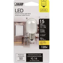 Feit T6 E12 (Candelabra) LED Bulb Bright White 15 Watt Equivalence 1 pk