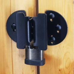 FENIX Heavy Metal Black Steel 7 in. L Heavy Hasp w/Handle 1 pk
