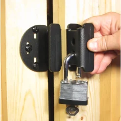 FENIX Heavy Metal Black Steel 7 in. L Heavy Hasp w/Handle 1 pk