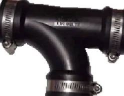 Fernco Schedule 40 4 in. Hub X 4 in. D Hub PVC Tee 1 pk