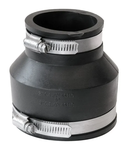 Fernco Schedule 40 3 in. Hub X 2 in. D Hub PVC 4-1/2 in. Flexible Coupling 1 pk