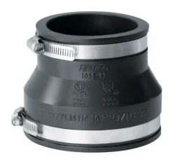 Fernco Schedule 40 4 in. Hub X 3 in. D Hub PVC Flexible Coupling 1 pk