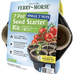 Ferry-Morse 7 Cells 3.5 in. H X 3.3 in. W X 3.3 in. L Seed Starting Kit 1 pk