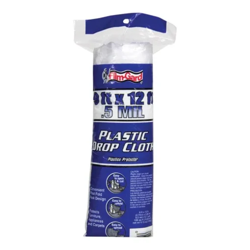 Film-Gard 9 ft. W X 12 ft. L X 0.5 mil Plastic Drop Cloth 1 pk
