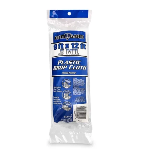 Film-Gard 9 ft. W X 12 ft. L X 0.5 mil Plastic Drop Cloth 1 pk