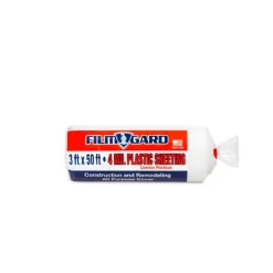 Film-Gard Plastic Sheeting 4 mil X 3 ft. W X 50 ft. L Polyethylene Clear 1 pk