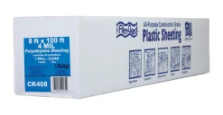 Film-Gard Plastic Sheeting 4 mil X 8 ft. W X 100 ft. L Polyethylene Clear 1 pk