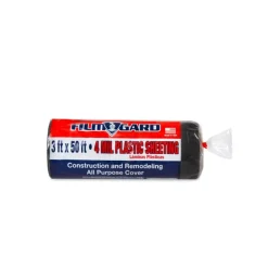 Film-Gard Plastic Sheeting 4 mil X 3 ft. W X 50 ft. L Polyethylene Black 1 pk