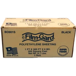 Film-Gard Plastic Sheeting 6 mil X 1 ft. W X 300 ft. L Polyethylene Black
