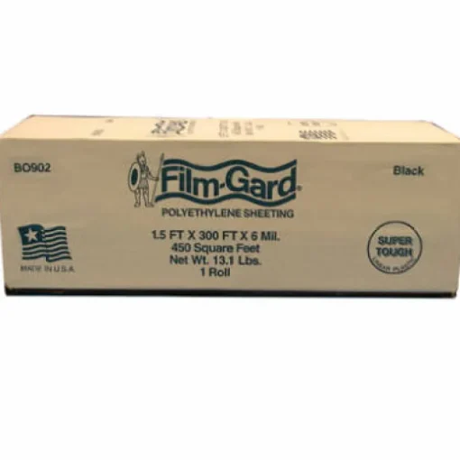 Film-Gard Plastic Sheeting 6 mil X 1 ft. W X 300 ft. L Polyethylene Black