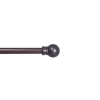 Fiona Cafe Curtain Rod, Bronze, 48 to 84-In.