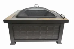 Fire Pit, Wood-Burning, Slate Top, 30-In.